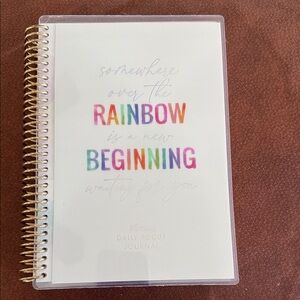 Rainbow 'Beginning' Spiral Journal - Multicolor Cover
